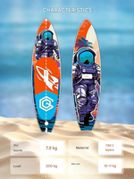 Planche de SUP gonflable GQ AN335 à double couche, 335 x 81 x 15 cm, planche de surf, planche à pagaie