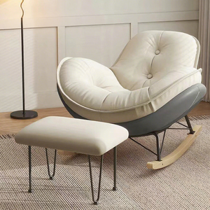 <span class=keywords><strong>Nórdico</strong></span> moderno diseñador colección algodón Bean Bag salón silla Chic Chi mecedora huevo columpio silla para dormitorio decoración del hogar - Product Image 2