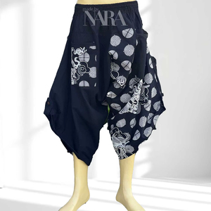 กางเกงทรงซามูไรมีลูกศรแบบ100% ผ้าคอตตอนทรงหลวมใส่สบายน้ำหนักเบาสวมใส่ในชีวิตประจำวัน - Product Image 6