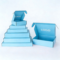 Boîte d'emballage pliable de style boîte aux lettres en carton ondulé pour la distribution au détail de textiles, serviettes et vêtements