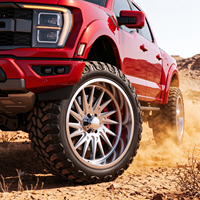 Jantes forgées personnalisées SL 22x12 24x14 26x14 30x16 pouces 8x165.1 8x170 8x180 finition polie à déport profond pour Ford F-150