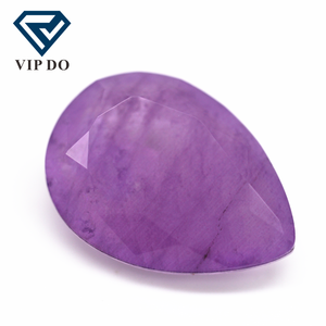 6*8mm-10*14mm pietre di fusione di colore <span class=keywords><strong>viola</strong></span> <span class=keywords><strong>con</strong></span> taglio a pera <span class=keywords><strong>con</strong></span> gemme di inclusione gemme di tormalina di cristallo sintetico sciolto pietre patchwork - Product Image 1