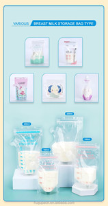 Sac de conservation du lait maternel de 200 ml avec bec verseur et adaptateur de pompe - Pochette congélation verticale en PET/PE pour les mères allaitantes et l'allaitement - Product Image 3