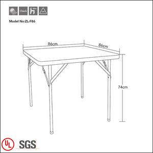 <span class=keywords><strong>Table</strong></span> Portable en plastique blanc carré de haute qualité salle à manger pique-nique <span class=keywords><strong>Table</strong></span> pliante <span class=keywords><strong>extensible</strong></span> pour hôtel à la maison - Product Image 6