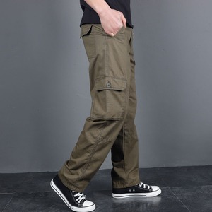 Pantalons pour hommes en coton 100% en gros, pantalons décontractés pour hommes, multi-poches, <span class=keywords><strong>grande</strong></span> <span class=keywords><strong>taille</strong></span>, vêtements d'extérieur pour hommes, pantalons droits d'hiver - Product Image 3