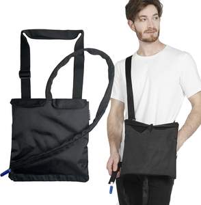 İdrar drenaj torbası tutucu, kateter çantası saklama cepleri ve ayarlanabilir kayış ile kateter ve ürostomi çantası kapsar - Product Image 1