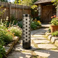 Lampes solaires de jardin modernes, imperméables, à lumière chaude, pour pelouse, éclairage décoratif de paysage, lampadaire de cour