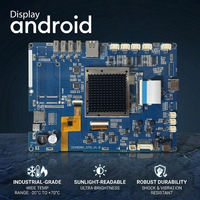 Untuk Modul Layar Sentuh Kapasitif Digital Signage LCD TFT Industri Fleksibel Android RK3128 8 Inci