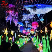 Lanterne LED géante personnalisée sur le thème des animaux marins, monde sous-marin, océan, imperméable, durable, décoration de vacances pour Diwali Ramadan