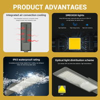 Lampe de rue LED extérieure 220V, étanche IP65, pour autoroute, route, jardin, 30W, 50W, 100W, 150W, 200W, avec livraison moins chère