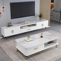 Meuble TV YQ Forever Light Luxury, meuble mural en verre pour salon, table basse nordique, meuble combiné
