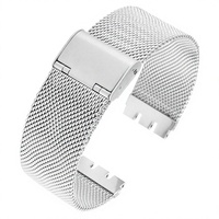Stok Grosir Tersedia untuk Jam Tangan Swatch dengan Tali Baja Tahan Karat Milanese Mesh Baru 17-19mm Gesper Lipat untuk Pria Wanita