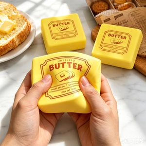 Juguetes Antiestrés de Goma Súper Blandos en Forma de Barra de Mantequilla, de Lenta Recuperación, Grandes y Adorables, con Diseño de Dibujos Animados Realistas, Juguetes Sensoriales de Comida, Novedad 2026 de Gran Venta - Product Image 4