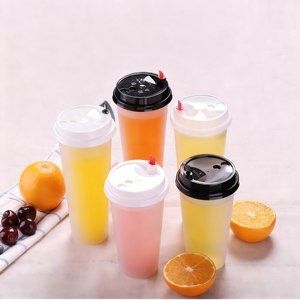 Gobelets en plastique PP transparents personnalisés avec logo imprimé pour boissons froides et chaudes, gobelets à jus, gobelets à bulles Boba - Product Image 4