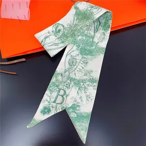 Pure 100 Silk Scarf Hair Scarves And Wraps Square Scarf Headscarf For Women Luxury Soft Elegant Bag Gift Winter