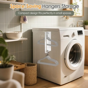 ZJH Appendiabiti Magnetico Moderno Non Pieghevole, Organizzatore <span class=keywords><strong>con</strong></span> Forte Magnete, Portaoggetti per Lavatrice e Lavanderia - Product Image 2