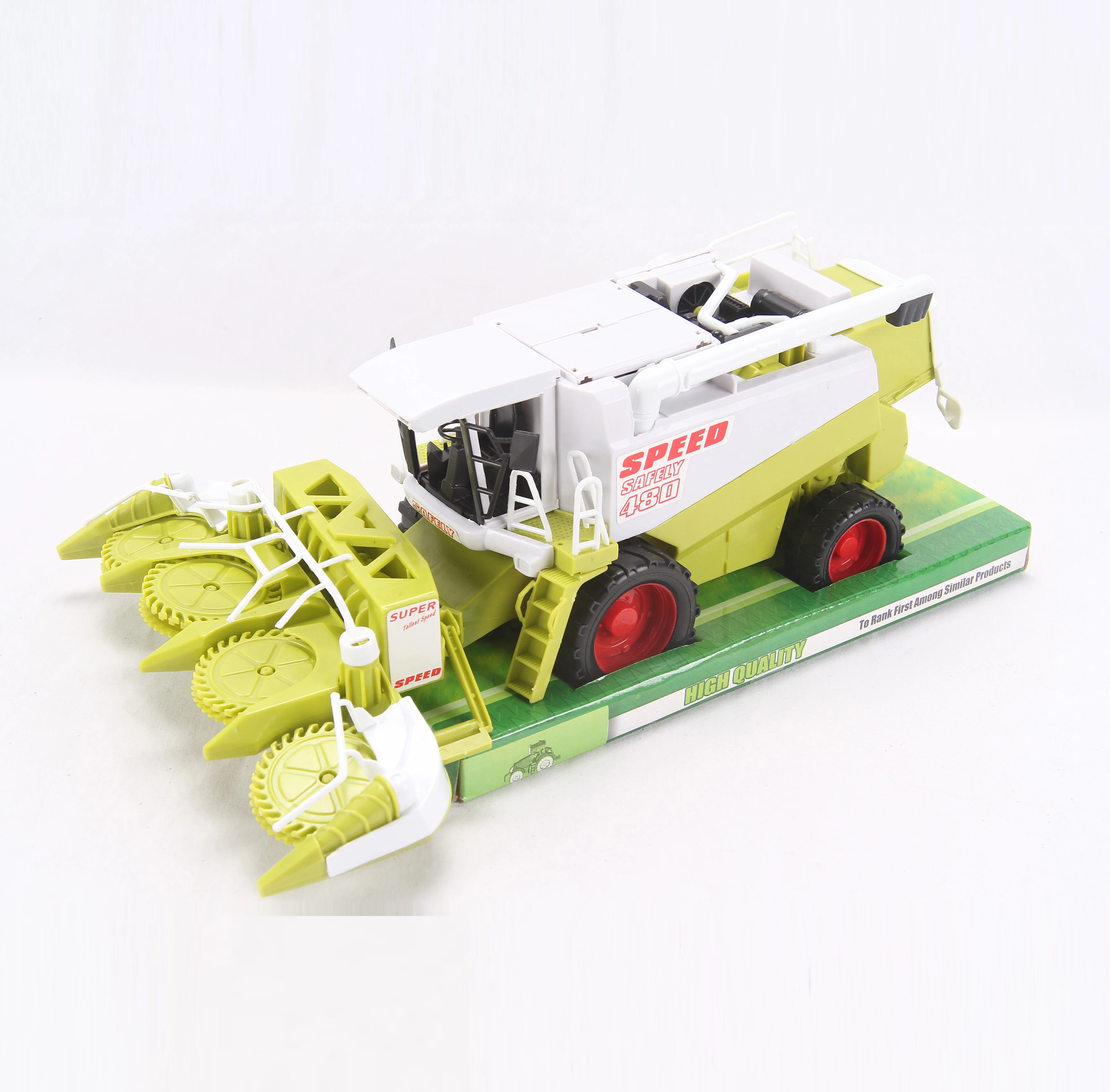 Friction Toy Car Farm Cropper Tractors Harvest Machine For Child