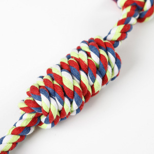 Jouets en corde pour animaux de compagnie, en coton tressé durable, taille moyenne, jouet à mâcher pour chien, pour le nettoyage des dents et le divertissement, nœuds personnalisables - Product Image 3