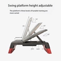 Plateforme de Step Compacte et Portable pour Exercices Aérobiques, Banc de Musculation Réglable et Pliable pour Cardio et Renforcement Musculaire à Domicile – Offre Spéciale