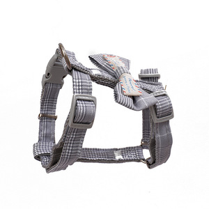 Pet Harness With Leash Adjustable For Small <b>Dogs</b> And Cats Pink Gray Color - Product Image 4