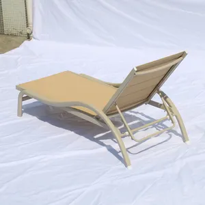 Foshan chaise d'extérieur double chaises longues à vendre métal pas cher meilleure chaise longue d'extérieur