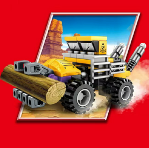 ABS Building Block <span class=keywords><strong>Doomsday</strong></span> Rescue (6-en-1) Défenseur lourd blindé-Jouet de bricolage Transport à l'échelle 1:72 - Product Image 6