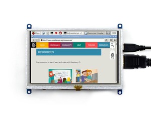 5Inch Lcd (<span class=keywords><strong>B</strong></span>) Waveshare 800*480 Resolutie Resistief Touchscreen Voor <span class=keywords><strong>Raspberry</strong></span> <span class=keywords><strong>Pi</strong></span> Bb Black Computer Monitor Ondersteunt Win10 - Product Image 3