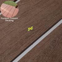 Planches de terrasse en fibre-ciment à grain de bois pour l'extérieur