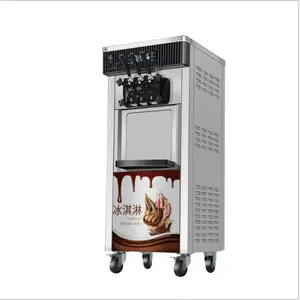 commercial 3 Flavors Ice Cream Making Machine soft ice cream machine/soft serve ice cream machine/rainbow ice cream machine