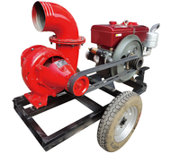 Pompe à eau diesel 25 CV, pompe d'irrigation à flux mixte 8 pouces, unité de pompe monophasée 20 kW pour l'approvisionnement en eau des exploitations agricoles