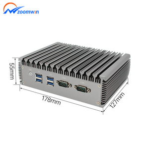 Barato sin ventilador Mini PC Core I3 4005U <span class=keywords><strong>I5</strong></span> 4200U Win10 Linux Centos VGA + HD Dual Gigabit Ethernet máquina Industrial computadora - Product Image 5