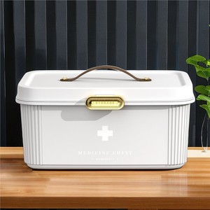Trousse médicale portable multi-couches grande capacité en plastique avec bandoulière pour la maison - Product Image 5