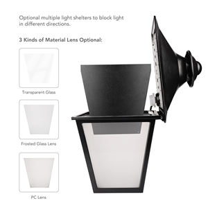 Fabbrica fornitura diretta palo montato lanterna LED Post lampade Top - Product Image 5