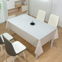 Nappe en toile cirée blanche holographique RNPT, écologique, en PVC, rectangulaire, imperméable, lavable, luxueuse, résistante à la chaleur