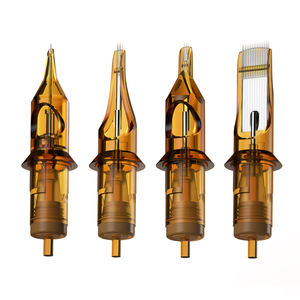 Agujas para Tatuaje RHEIN de Alta Calidad, Cartucho de Aguja para Tatuaje de Acero Inoxidable 304, 0.35mm/0.30mm E. O. Esterilizado con Gas 20 Piezas/Caja - Product Image 1