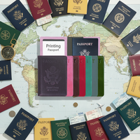 Porte-passeport personnalisé de haute qualité en papier spécial imprimé en couleur pour voyages, sports et animaux de compagnie