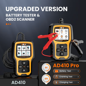 2025 ANCEL AD410 Pro testador de bateria 2-em 1 e ferramenta leve do motor OBD2 12V DC Scanner de diagnóstico para teste de fumaça do carro Garantia de 2 anos - Product Image 3