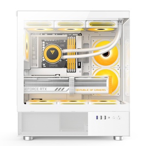 Boîtier PC blanc populaire en usine boîtier de jeu d'ordinateur ATX pleine <span class=keywords><strong>tour</strong></span> boîtier PC <span class=keywords><strong>Gamer</strong></span> boîtier d'ordinateur et tours Support 360 refroidisseur - Product Image 4