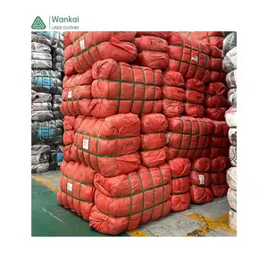 CwanCkai High Standard Sorted Used Clothes Bales, Hot Selling Bale Supplier Branded Bales Mixed Used Clothing 45Kg Clothes