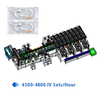 Machine d'assemblage entièrement automatisée pour chambres de goutte-à-goutte, équipement de production de lignes IV jetables, usine de fabrication de kits d'injection intraveineuse