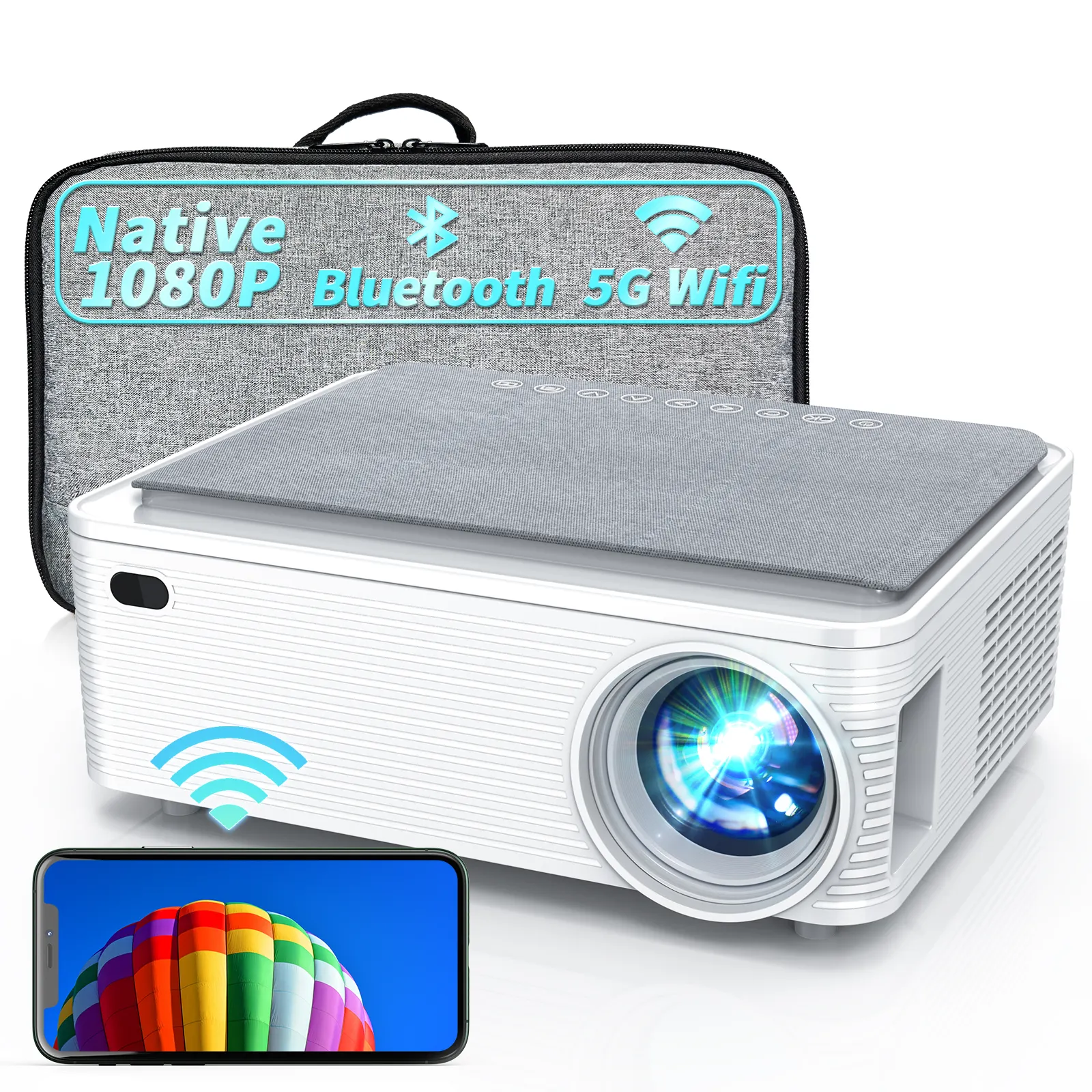 Ebay yeni varış Mini akıllı cep Hd üreticisi taşınabilir projektör