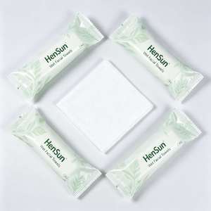 Toalla de mano de algodón húmeda, toalla facial de color sólido, toalla de mano para viaje, pañuelo refrescante para hotel - Product Image 5