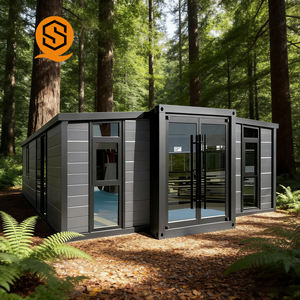 Casa Contenedor Portátil Mejorada de 20 pies con Alas Dobles Plegables Expandibles Pre-fabricadas, Adecuada para Villas, Hoteles y Viviendas Modulares - Product Image 5