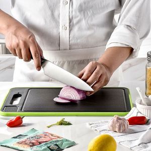 Aluminum Painted Double-sided Cutting <b>Board</b> Multi-functional with Knife Sharpener Chopping <b>Board</b> - Product Image 4