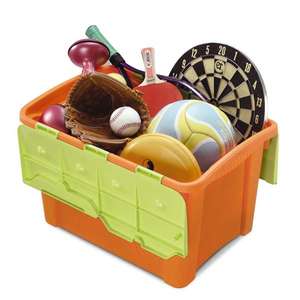 TERRY - 1001507 Boîte en résine multifonctionnelle avec couvercle 40 l. 37,2x53,9x33,3-Orange/vert-EAN 8005646915079 PLASTIC CHEST - Product Image 2