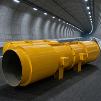 Ventilateur à jet en acier inoxydable pour la construction de tunnels ferroviaires SDF, anti-poussière, anti-bruit, unidirectionnel, réversible, OEM