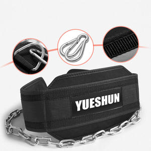 Özel spor salonu Fitness güç ağırlık kaldırma Eva naylon kemer ağır ağırlıklı zinciri ile halter dalış kemeri yukarı çekin - Product Image 3