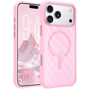 Custodia per iPhone 18 17 Pro Max con motivo a onde, traslucida satinata, antiurto e magnetica per iPhone 18 Pro - Product Image 3