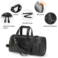 Housse de transport souple pour trompette avec fermeture éclair et bandoulière simple en PU