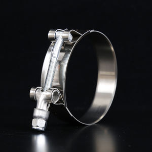 Sujetador de perno W4 T Abrazaderas de manguera de tubo de escape Piezas de acero inoxidable pulido de alta presión Sistema de medición métrico y de una pulgada - Product Image 3